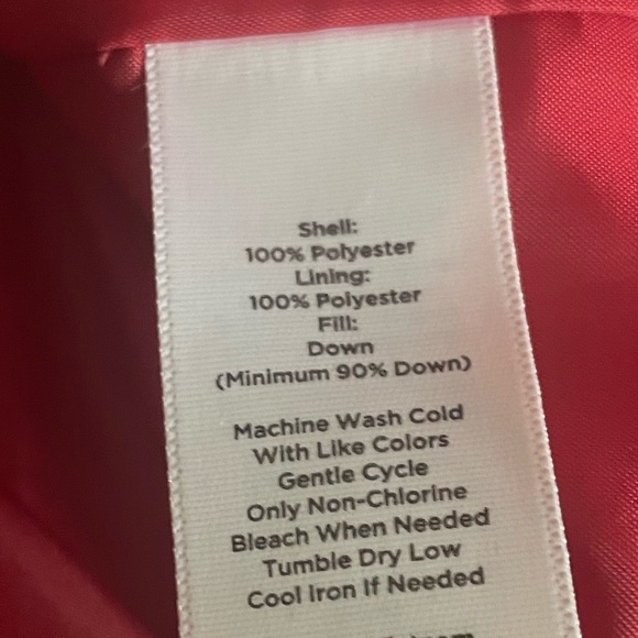 Talbots Red Puffer Vest Size XS - Picture 7 of 7